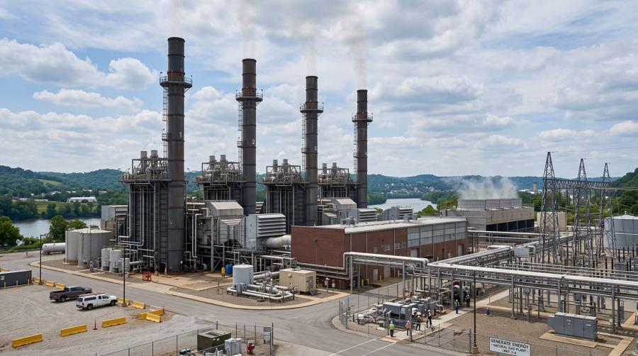 Smoke stacks at a power plant, representative image. Shown to display what 50- to 80-foot smokestacks will look like.