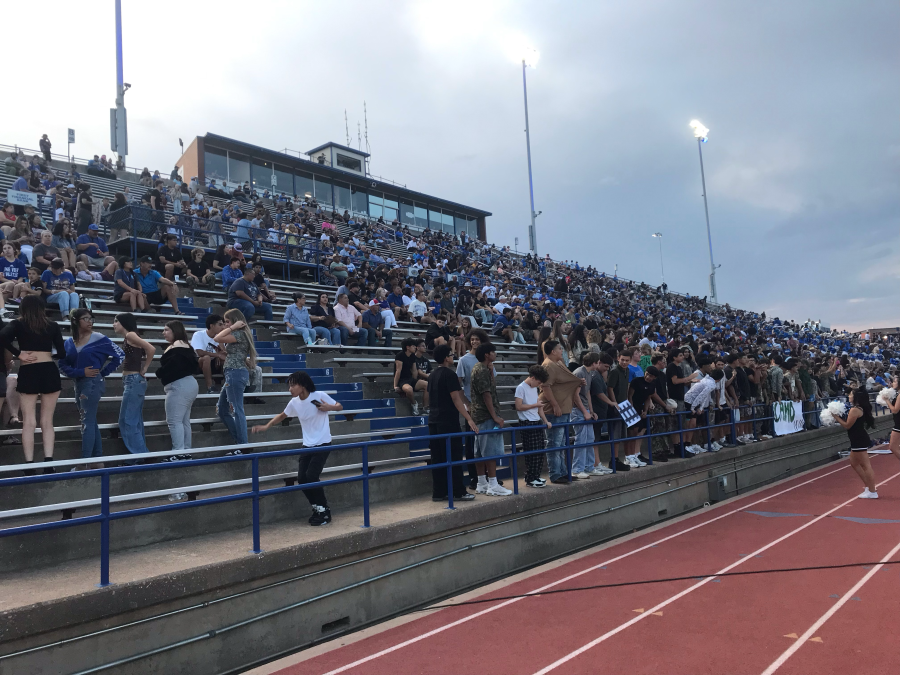 Lake View fans cheer for the Chiefs during the football team's game against Snyder on Sept. 4, 2026.