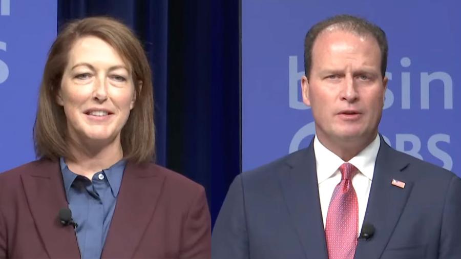 Democrat Claire Reynolds and Republican Rep. August Pfluger squared off in a debate on Oct 5, 2026.
