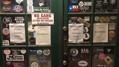 The door at Blaine's Pub on October 13, the day before the venue re-opened during the COVID-19 pandemic. (Contributed/Cody Sturm)