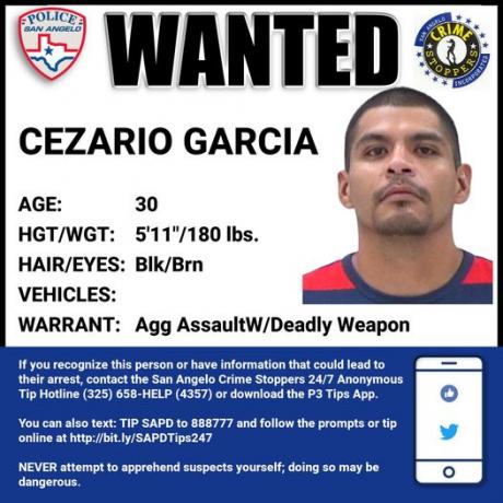 Wanted Fugitive Cezario Garcia 