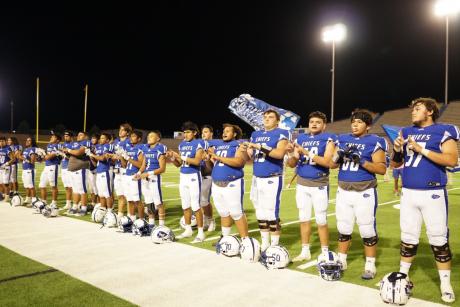 The sideline at the Lake View vs Fort Stockton game on Oct. 15, 2020. (LIVE! Photo/Manny Diaz)