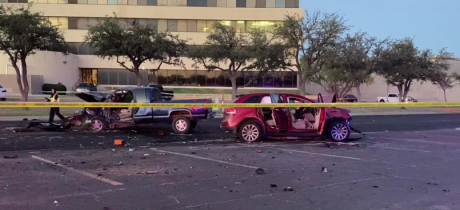 Head-on crash in Odessa sent two people to the hospital on Thursday evening
