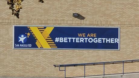 Middle School on Sherwood Way Sign 