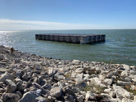 Twin Buttes Reservoir Cage.  (LIVE! Photo/Yantis Green)