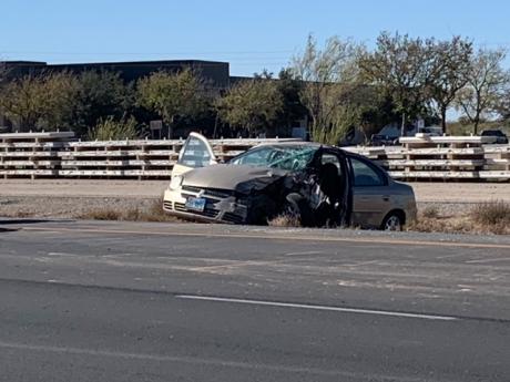 Crash on US67 in Construction Zone (LIVE! Photo/Matt Trammell