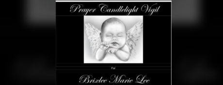 Candlelight Vigil for Brixlee Lee