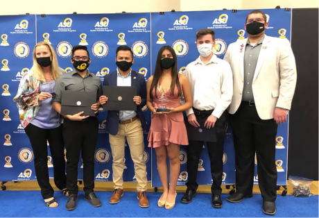 Delta Sigma Pi members with their 2019-20 ASU Rammy Awards