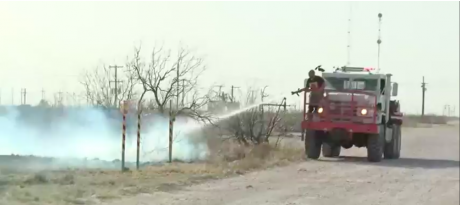 30 Acre Grass Fire in Ector County