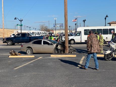 Chrysler Crashes on N. Chadbourne (LIVE! Photo/Matt Trammell)