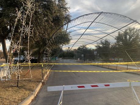 The light tunnel of the popular San Angelo Concho Christmas Light Tour was damaged in a crash on Dec. 25, 2020