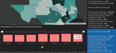 DSHS Graph Showing TSA 'K' 4 Days Exceeding Limit (Contributed/DSHS)
