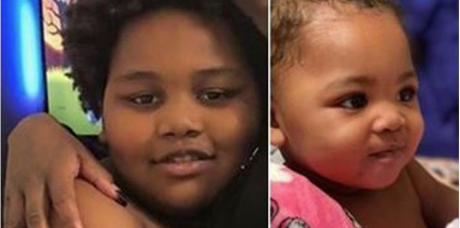 Kalis, 11 mos., and and DJ, 9, 