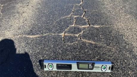 Cracks on Southwest Blvd. 