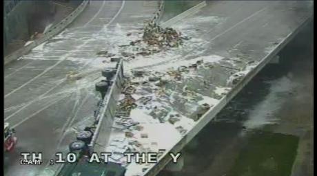 18-Wheeler Swarmed With Bees