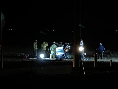 Fatal Crash Bean Rd at FM 765 (LIVE! Photo/Brent Blinka)