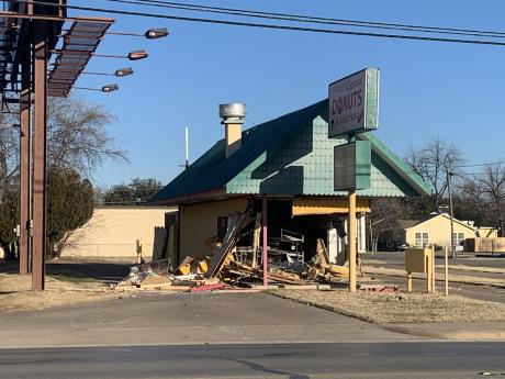 Crash at Express Kolaches and Donuts 