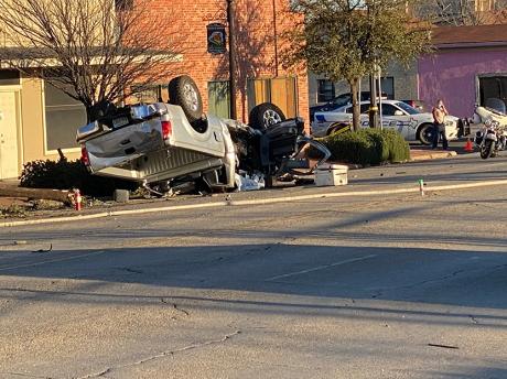 3 Vehicle Crash Shuts Down Busy Intersection