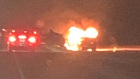 Fiery Crash on US 277