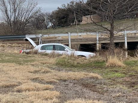 Driver Ends Up In The Red Arroyo 