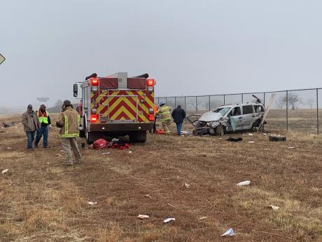 Roll-over Crash on US-277 Near Goodyear Proving Grounds (LIVE! Photo/Matt Trammell