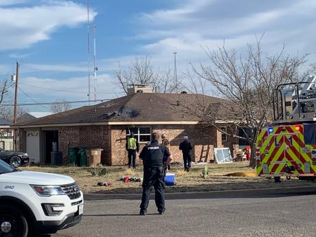 Fire Damages 23rd St. Home (LIVE! Photo/Matt Trammell)