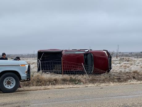 Toyota Pickup Crash on Runion Rd.  (LIVE! Photo/Matt Trammell)