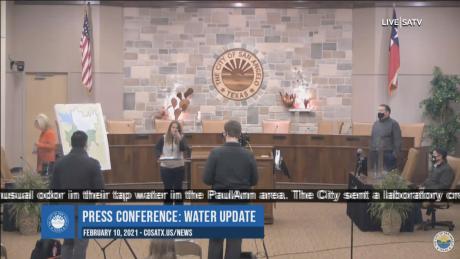 City of San Angelo water crisis press conference on Feb. 10, 2021