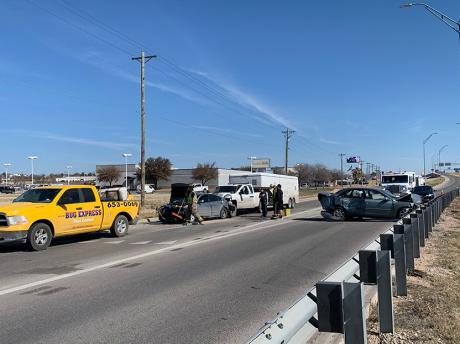 5 Car Crash Shut Down Houston Harte Frontage Road | Live Photo Matt Trammel