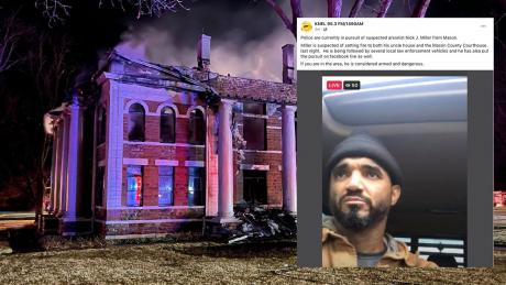 Nick J. Miller claims he torched the Mason County Courthouse