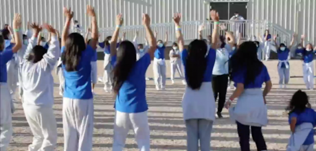 Kids at the US Border Processing Facility