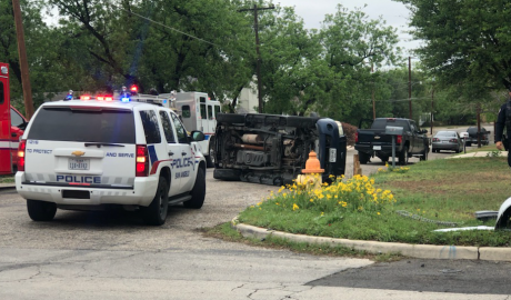 Rollover Crash at S. Tyler and E. Ave. J