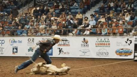 Shad Mayfield at the 7th performance of the 2020 San Angelo Rodeo