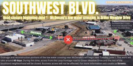 Southwest Blvd. Construction Plan.  (Contributed/COSA)