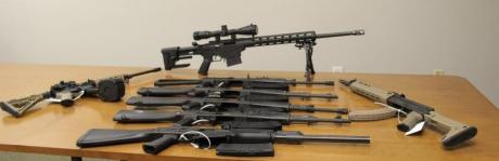 Semi-automatic Weapons Seized (Contributed/CBP)