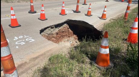 Grape St. Sinkhole | KTXS