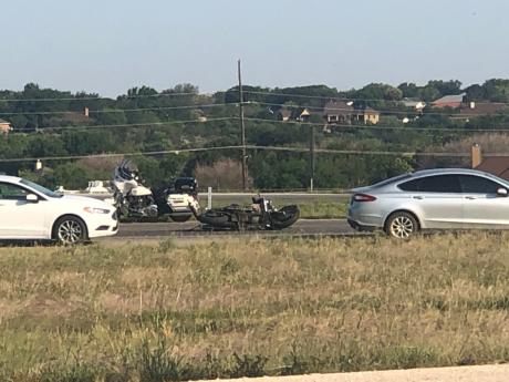 Motorcycle Crash on Loop 306 (LIVE! Photo/Sonia Ramirez)