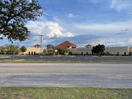 The now empty parking lot at the once bustling West Texas Medical Associates building on the southwest side of San Angelo, Texas. 