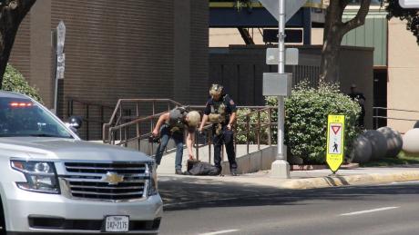 Midland County Courthouse Bomb Threat | Courtesy of CBS7