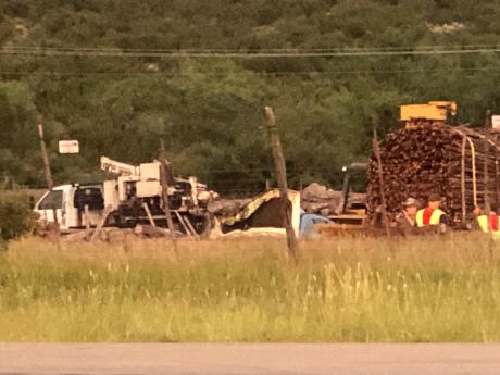 Rollover Crash on US67 at Twin Mountain Fence (LIVE! Photo/Sonia Ramirez)