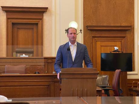 Congressman August Pfluger at Federal Courthouse (LIVE! Photo/Yantis Green)
