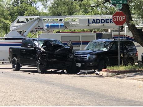 Crash at South Harrison and Live Oak