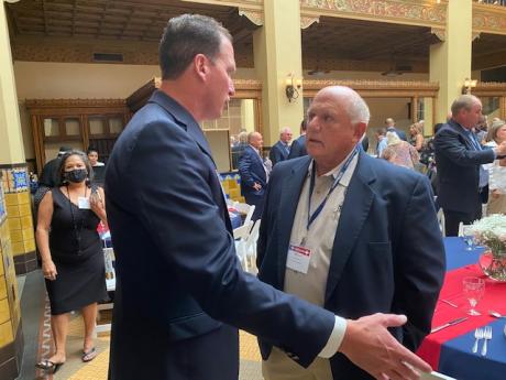 Congressman Pfluger and Commissioner Bill Ford WTLS (LIVE! Photo/Yantis Green)