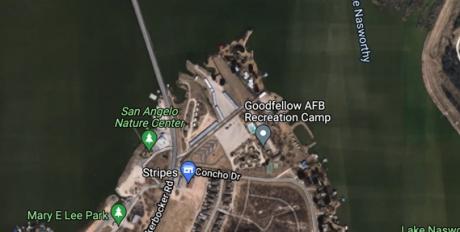 Goodfellow Air Force Base Recreation Camp at Lake Nasworthy (Contributed/Google Maps)