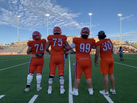 The captains of the 2021 San Angelo Central Bobcats