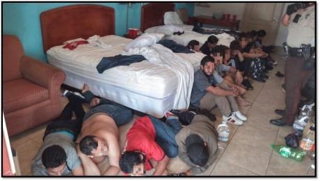 Illegal Aliens in Edinburg Hotel (Contributed/CBP)