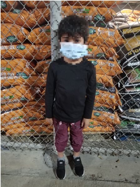 CBP Photo of Abandoned 6 year old child.  (Contributed/CBP)
