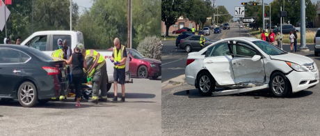 Running a Red Light Results in Ambulance Ride for Two