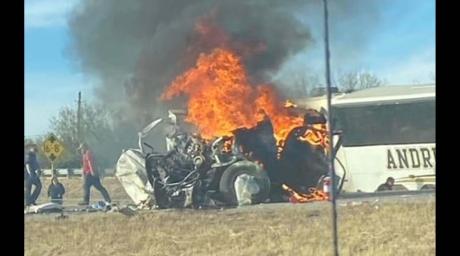 Andrews ISD Crash | Photo Courtesy of CBS7