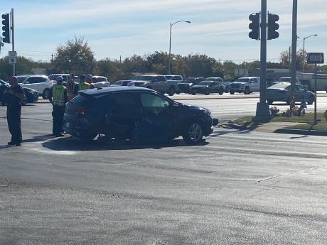Buick Driver Injured in Crash (LIVE! Photo/Traci King)